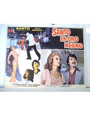 SANTO EN ORO NEGRO