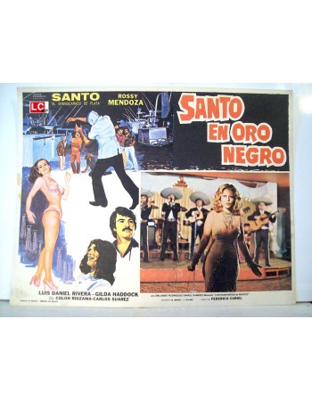 SANTO EN ORO NEGRO
