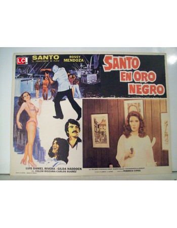 SANTO EN ORO NEGRO