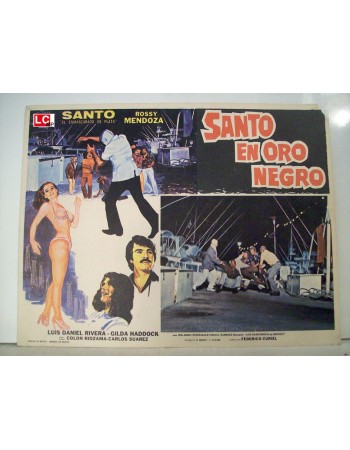 SANTO EN ORO NEGRO