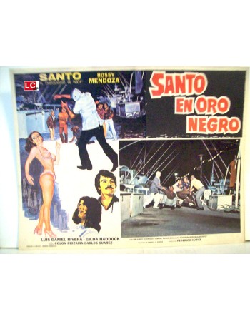 SANTO EN ORO NEGRO