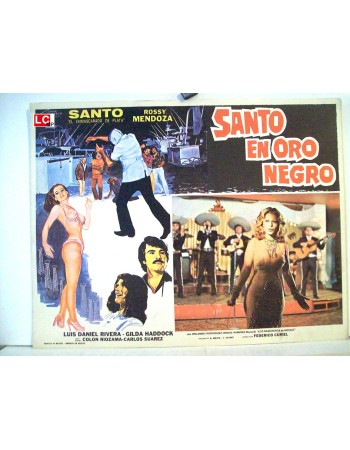 SANTO EN ORO NEGRO