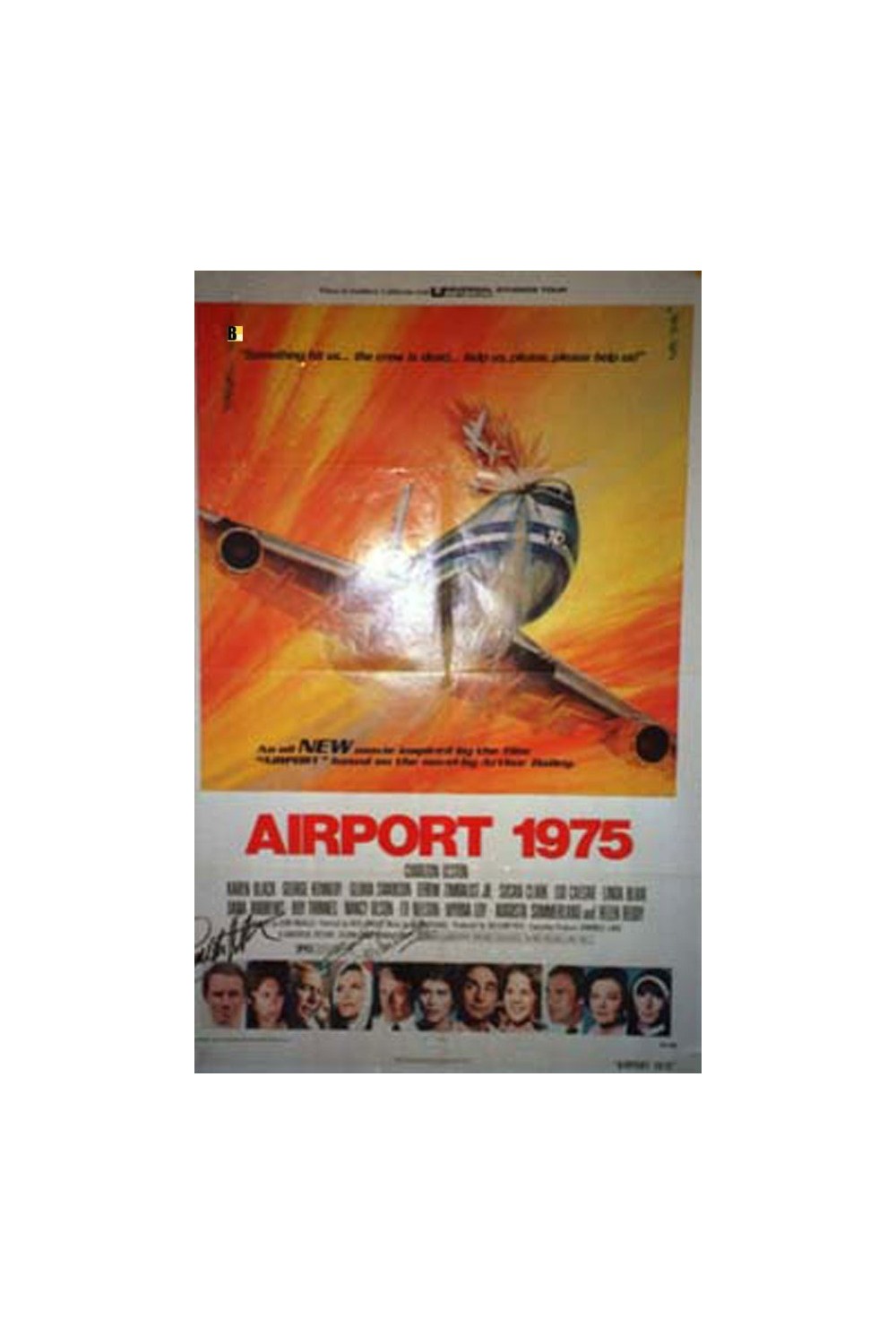AIRPORT 1975 signed AUTOGRAPH