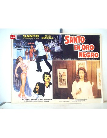SANTO EN ORO NEGRO