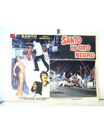 SANTO EN ORO NEGRO
