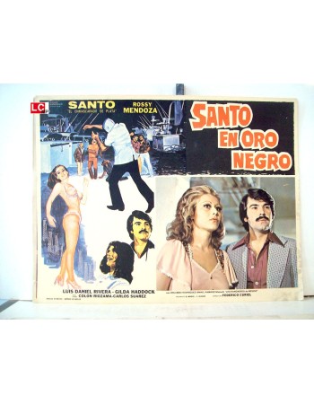 SANTO EN ORO NEGRO