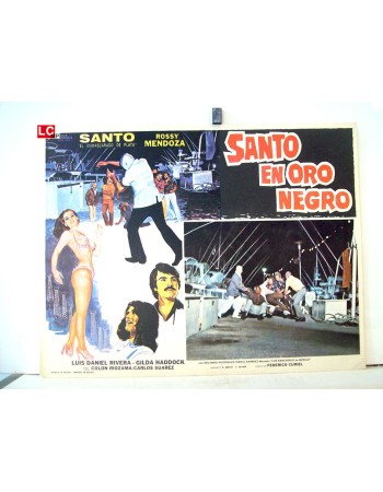 SANTO EN ORO NEGRO