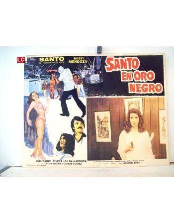 SANTO EN ORO NEGRO