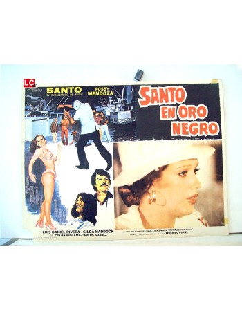 SANTO EN ORO NEGRO