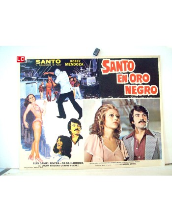 SANTO EN ORO NEGRO