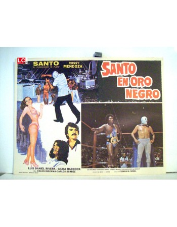 SANTO EN ORO NEGRO