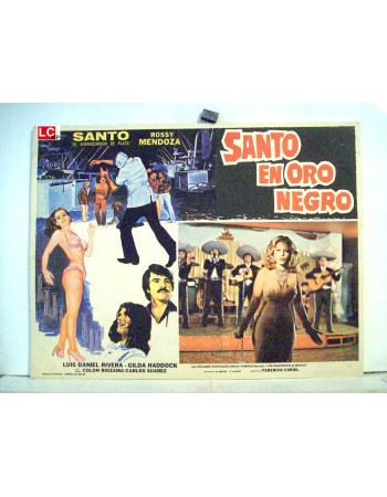 SANTO EN ORO NEGRO