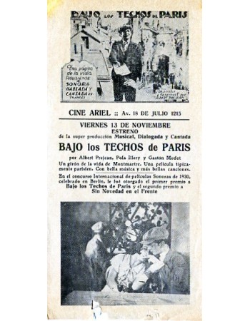 SOUS LES TOITS DE PARIS
