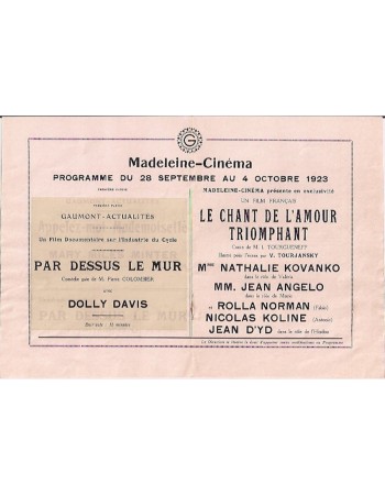 LE CHANT DE LAMOUR TRIMPHANT