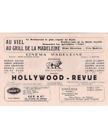 HOLLYWOOD REVUE OF 1929