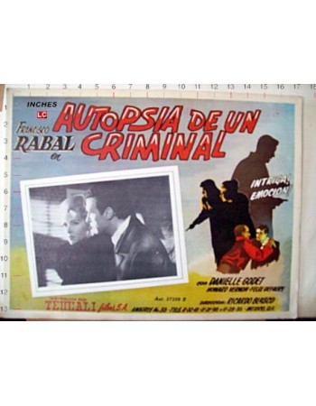 AUTOPSIA DE UN CRIMINAL