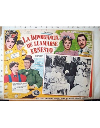 THE IMPORTANCE OF BEING EARNEST