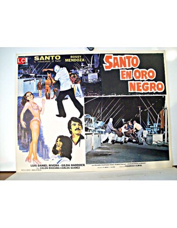 SANTO EN ORO NEGRO