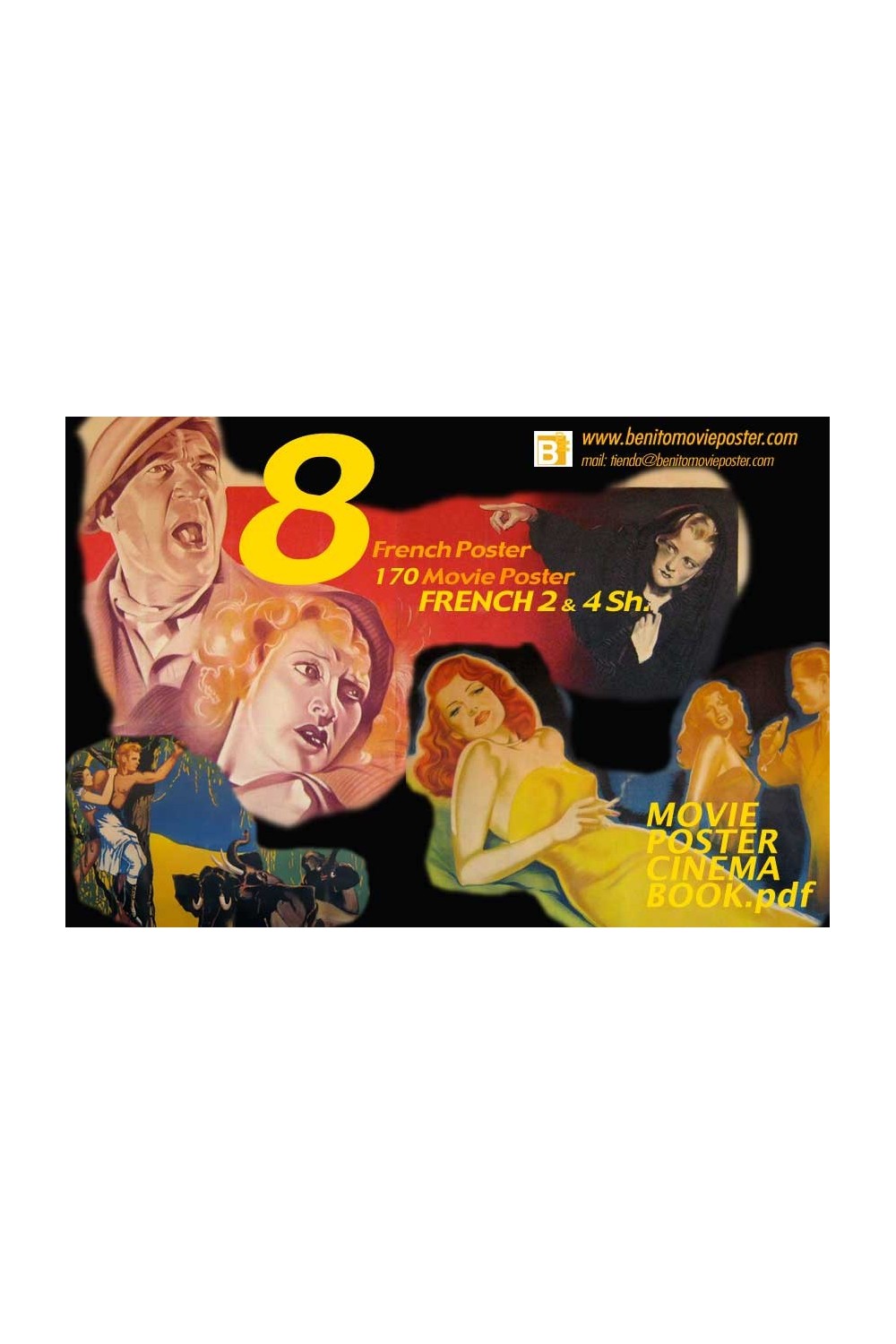 8 PDF-Book- GREAT FRENCH 170 MOVIE POSTER