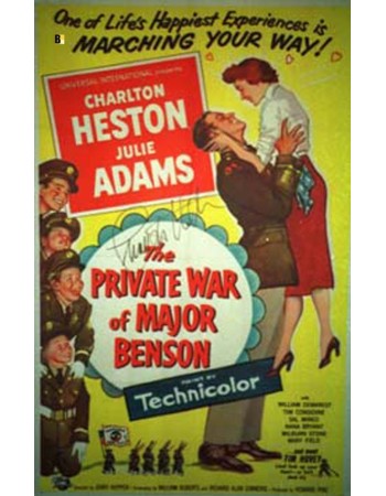 THE PRIVATE WAR OF MAJOR BENSON AUTOGRAFO