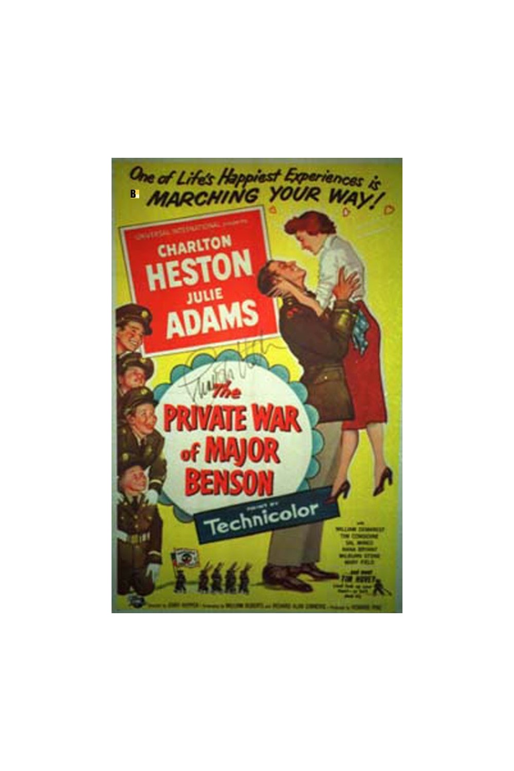 THE PRIVATE WAR OF MAJOR BENSON AUTOGRAFO