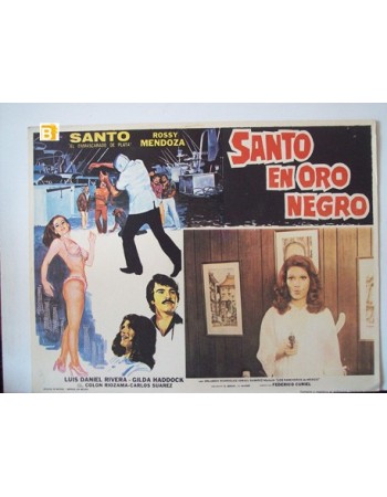 SANTO EN ORO NEGRO