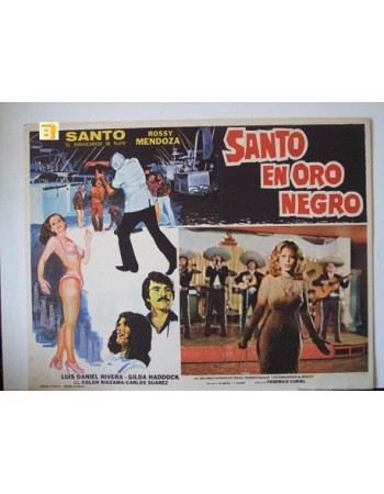 SANTO EN ORO NEGRO