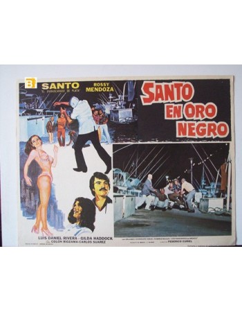 SANTO EN ORO NEGRO