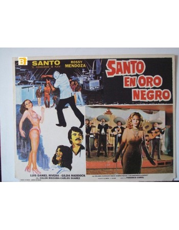 SANTO EN ORO NEGRO