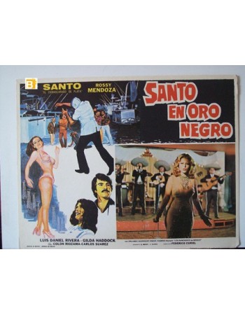 SANTO EN ORO NEGRO