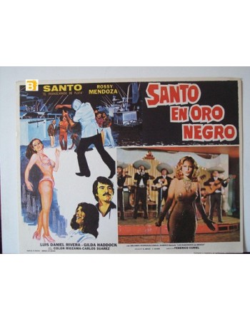 SANTO EN ORO NEGRO