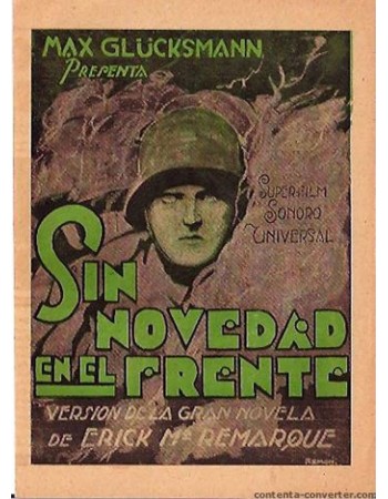 ALL QUIET ON THE WESTERN FRONT