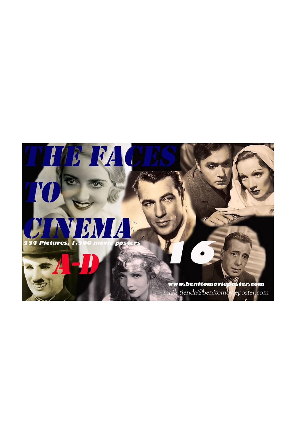 16 PDF-Book Vol I - THE FACES OF CINEMA /1. 234 PHOTOS. 1,500 MOVIE POSTER