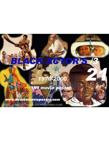 21 BLACK ACTORS /3. 189 MOVIE POSTER PDF BOOK.