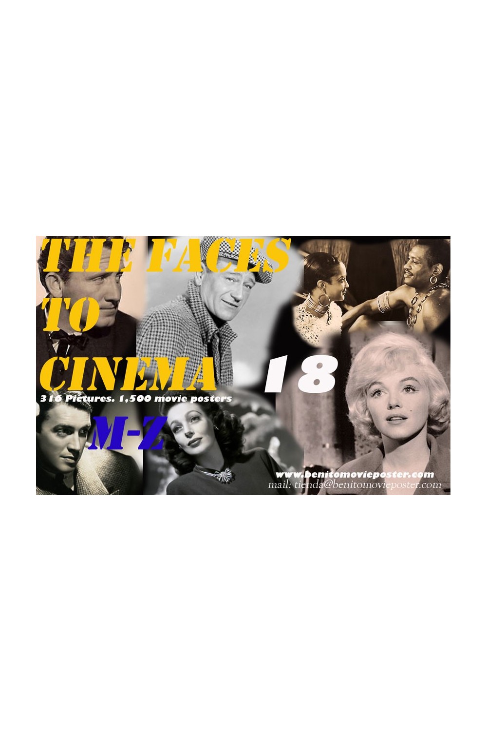 18 PDF-Book Vol III - THE FACES OF CINEMA /3. 316 PHOTOS. 1,500 MOVIE POSTER