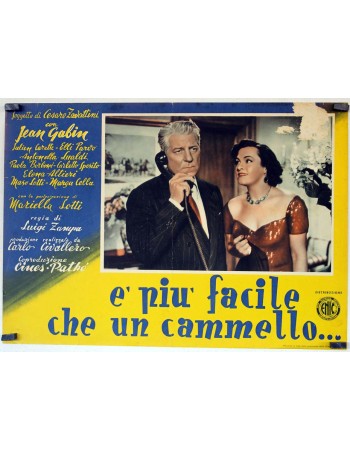 E PIU FACILE CHE UN CAMMELLO...