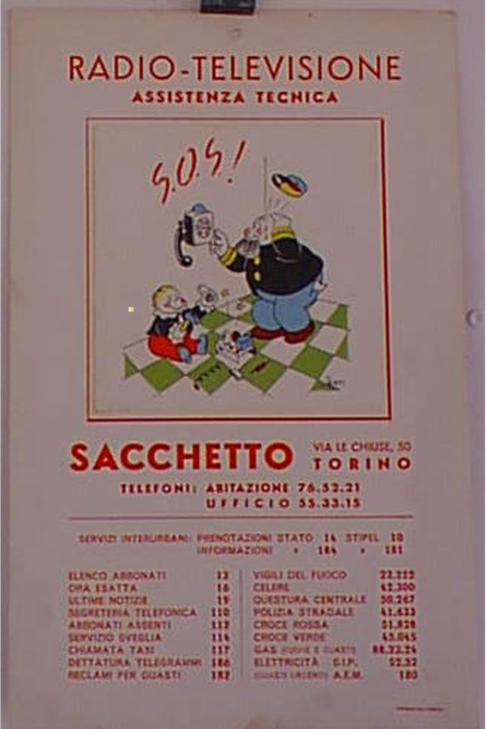 S.O.S. SACCHETTO
