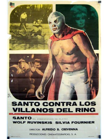 SANTO EL ENMASCARADO DE PLATA VS LOS VILLANOS DEL RING