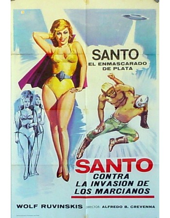 SANTO EL ENMASCARDO DE PLATA VS LA INVASIÓN DE LOS MARCIANOS