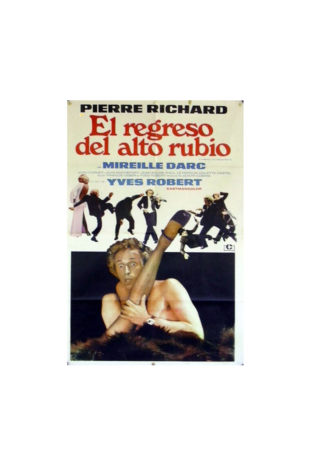 LE GRAND BLOND AVEC UNE CHAUSSURE NOIRE