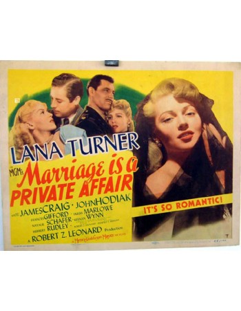 MARRIAGE IS A PRIVATE AFFAIR