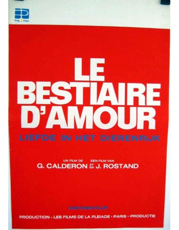 LE BESTIAIRE D'AMOUR