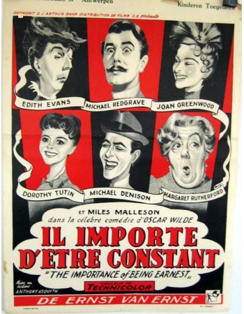 THE IMPORTANCE OF BEING EARNEST