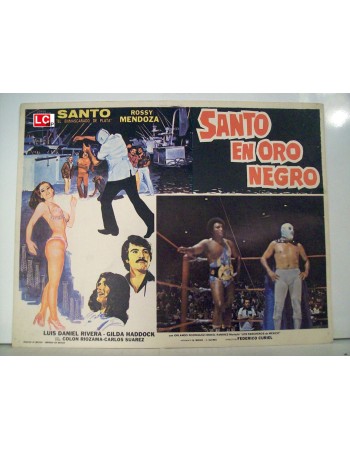 SANTO EN ORO NEGRO